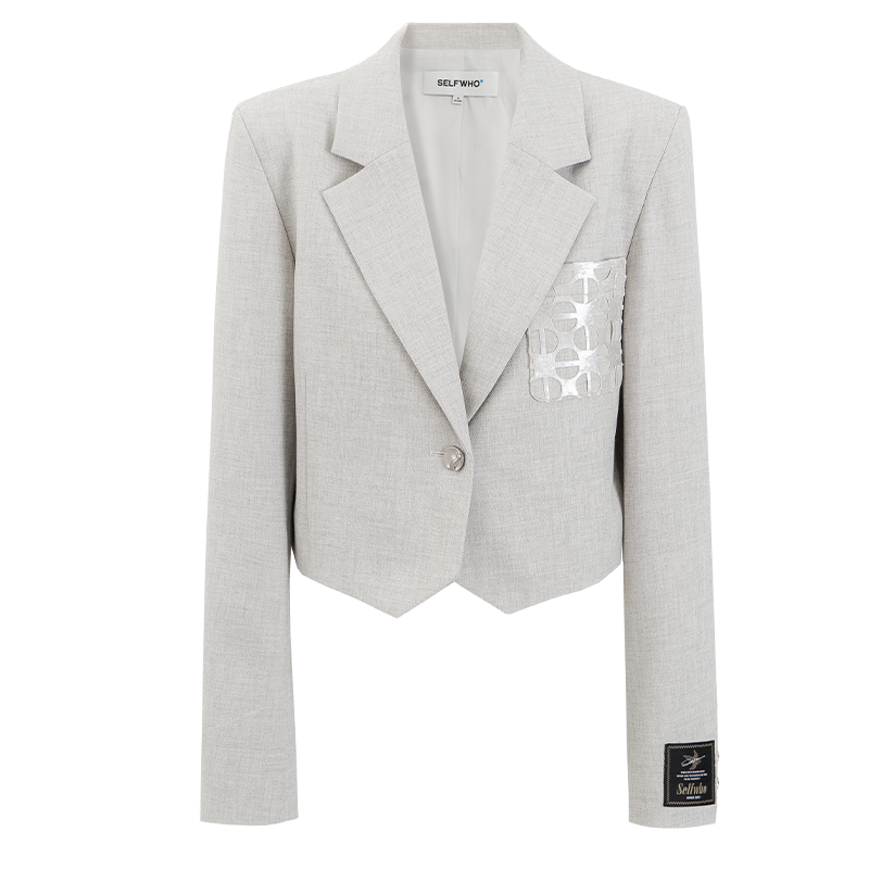 SELFWHO Classic Peak Lapel Suit Jacket