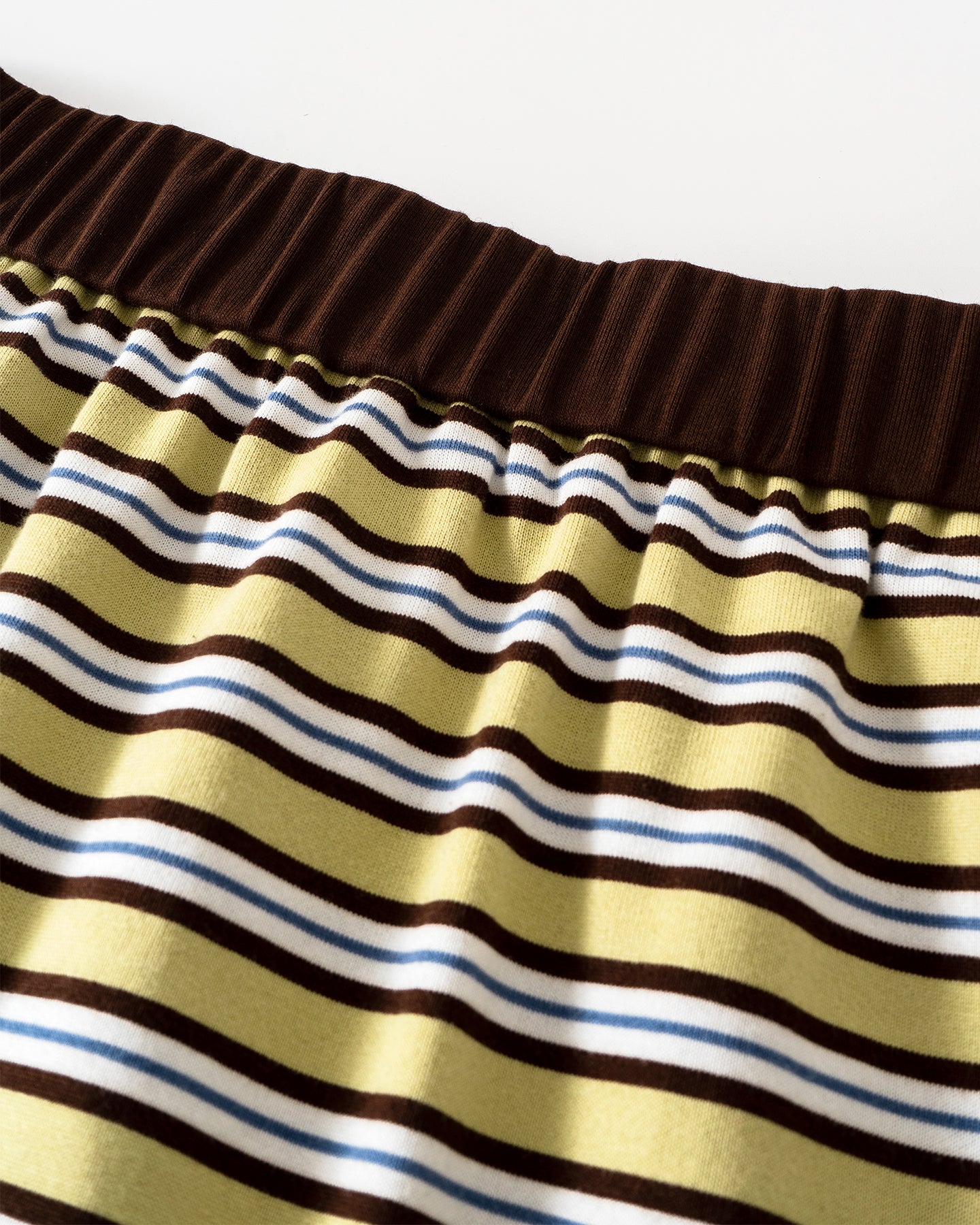 Classic Color-Block Striped A-Line Mini Skirt