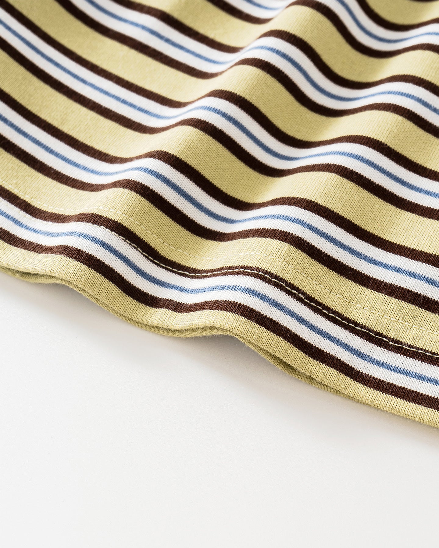 Classic Color-Block Striped A-Line Mini Skirt