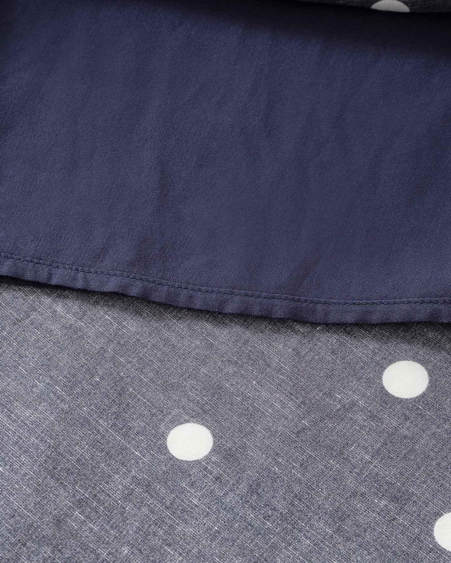 Tencel-Linen Blend French-Style Off-Shoulder Polka-Dot Vest & SKIRT Set