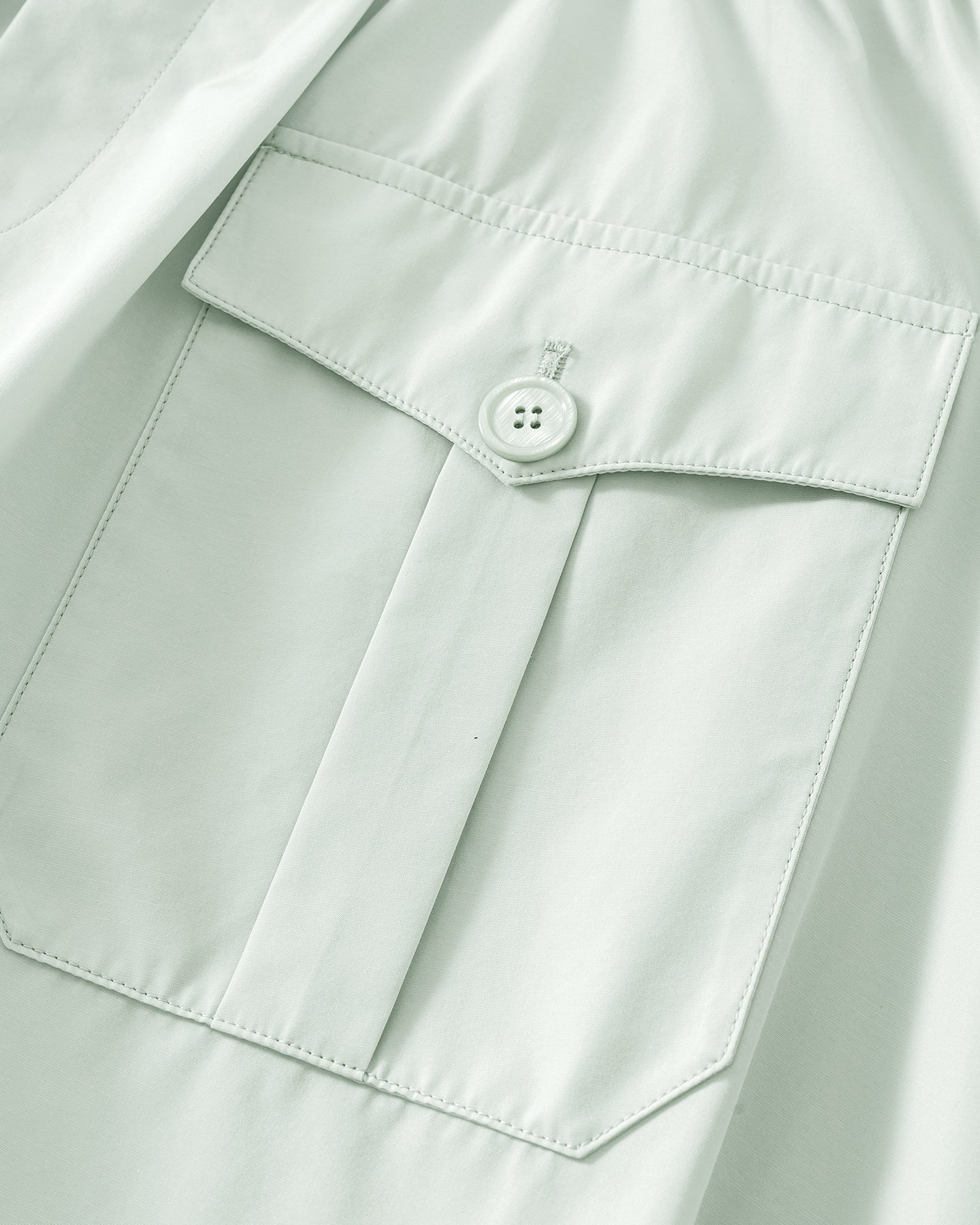 Cotton-Blend Outdoor Cargo Pocket Skirt