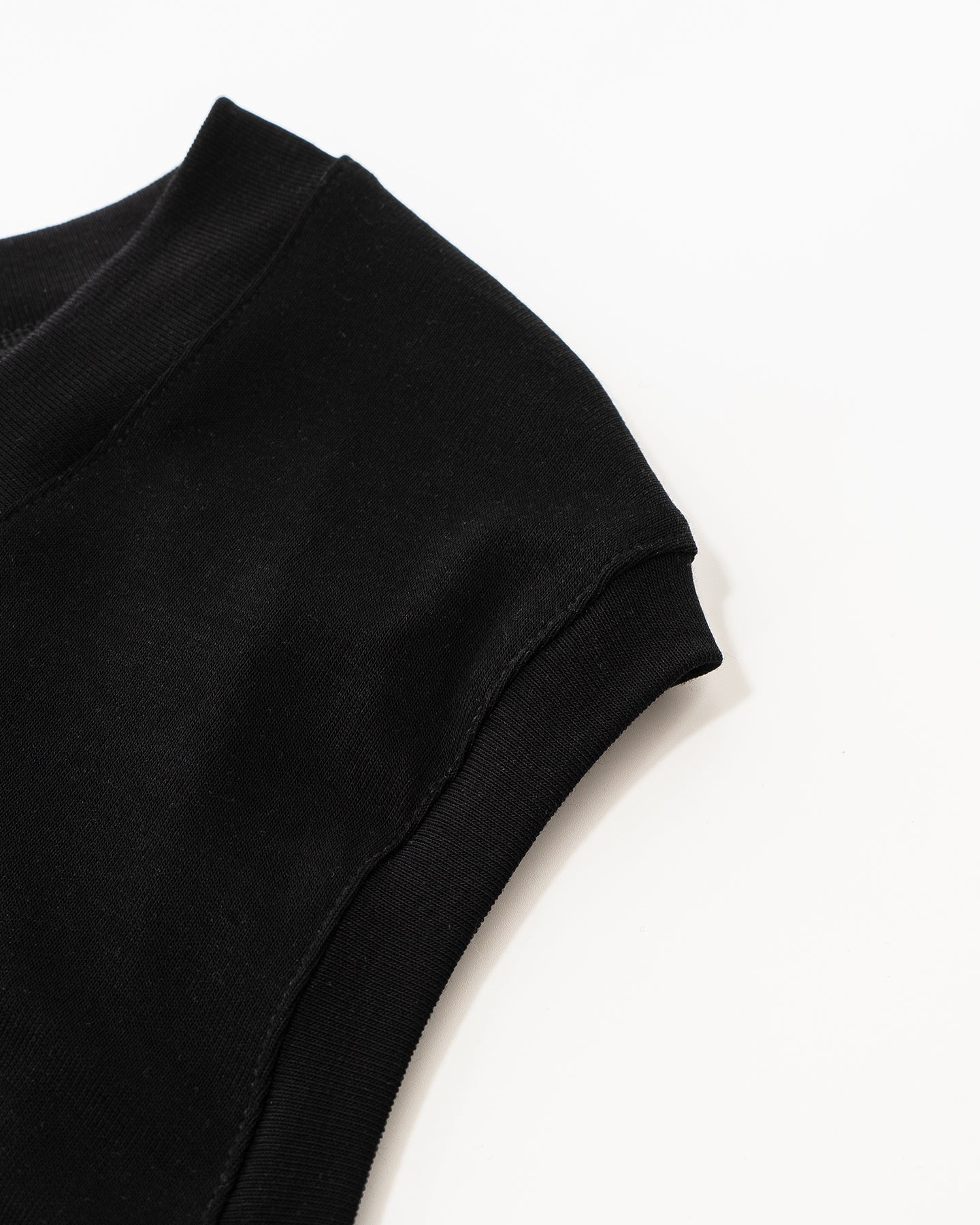 Tencel-Blend V-Neck Sleeveless Top