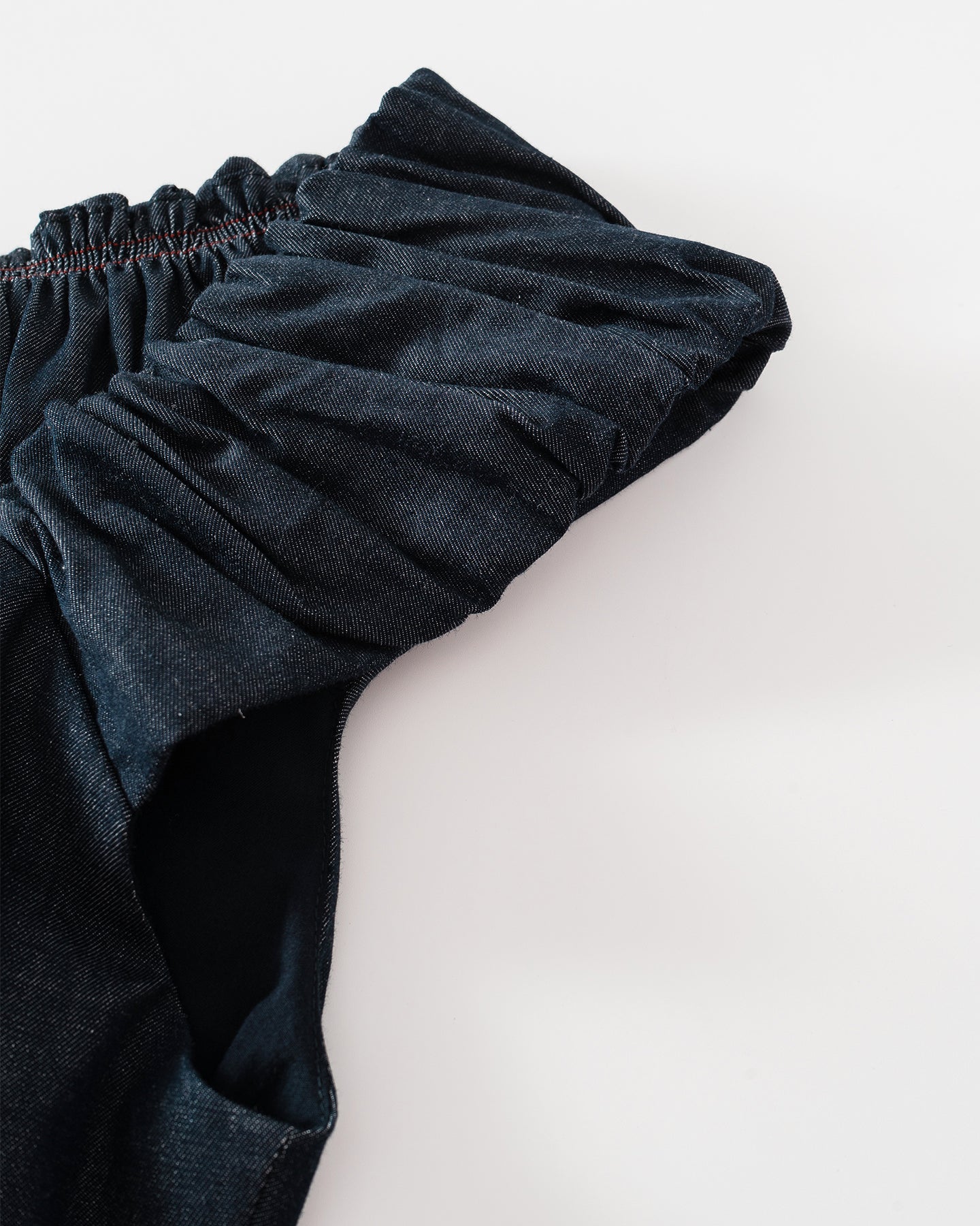 Cotton-Blend Vintage Raw Denim Skirt