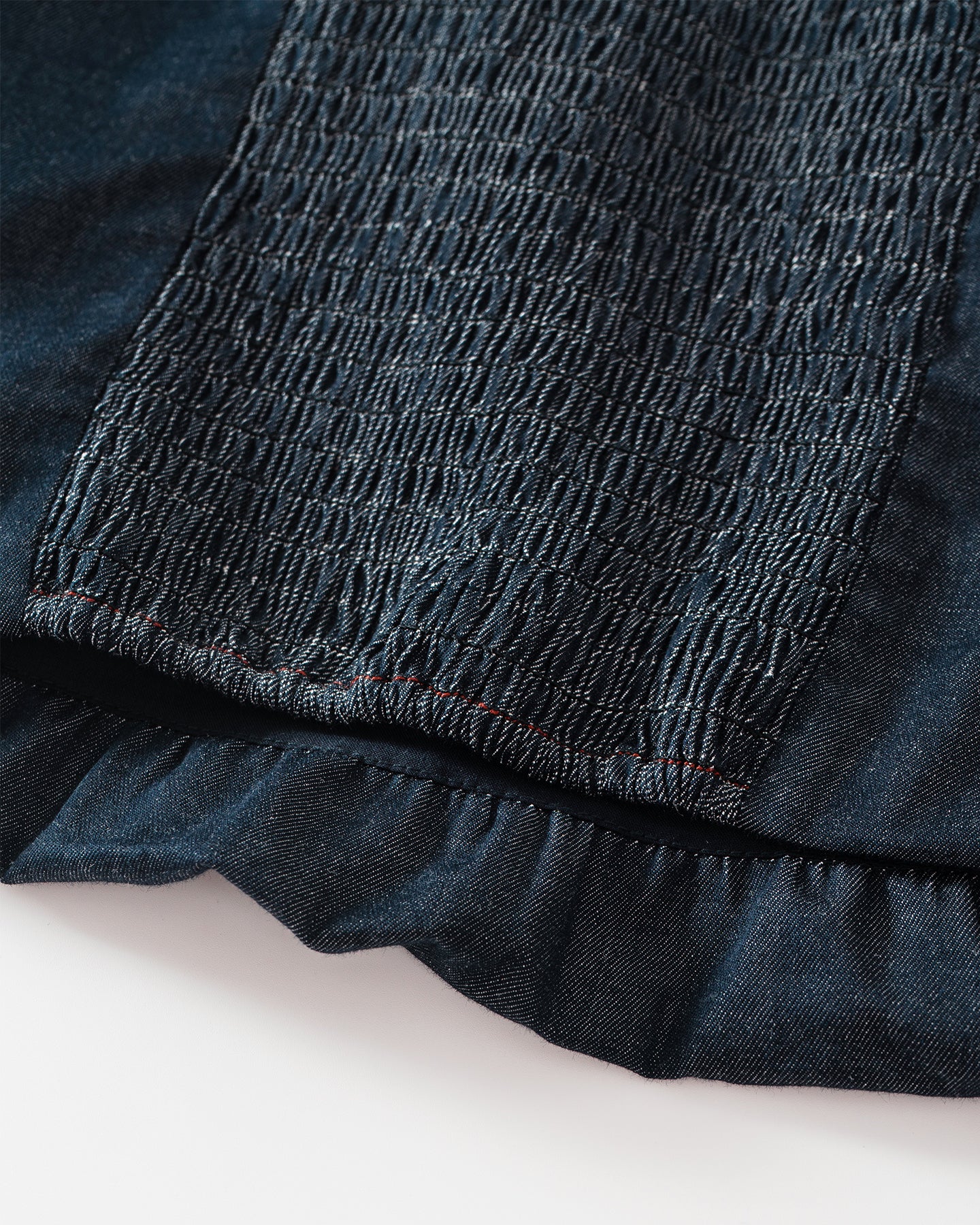 Cotton-Blend Vintage Raw Denim Skirt