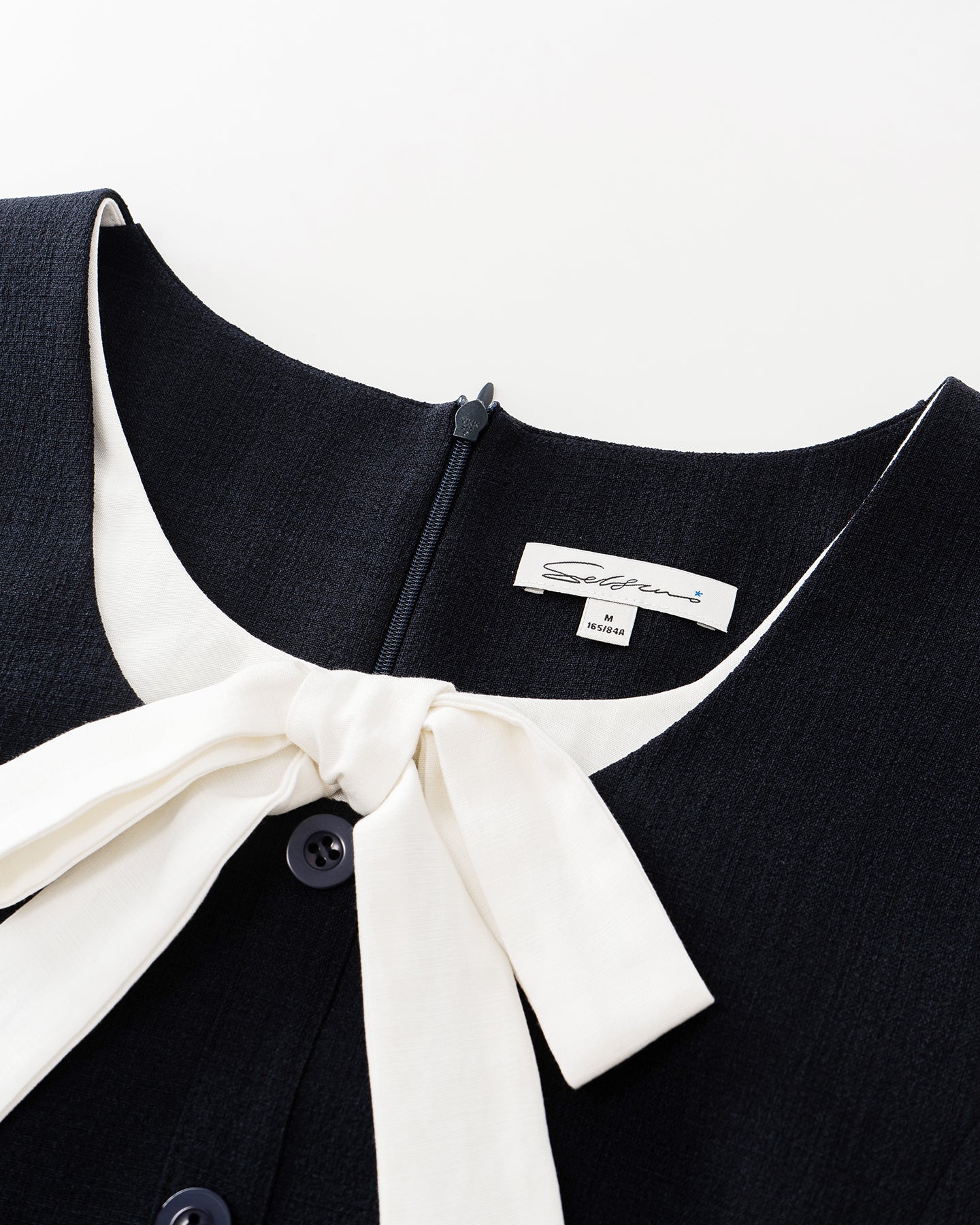 Faux Two-Piece Color-Block U-Neck Tank Top & Skirt Set with Bow Detail