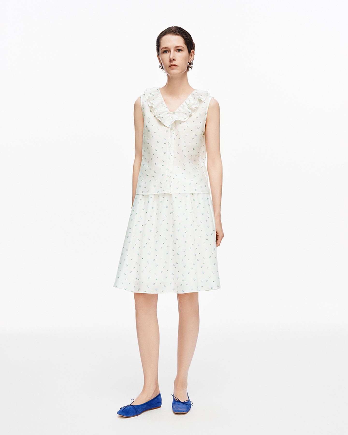Lyocell & Mulberry Silk French-Style V-Neck Camisole