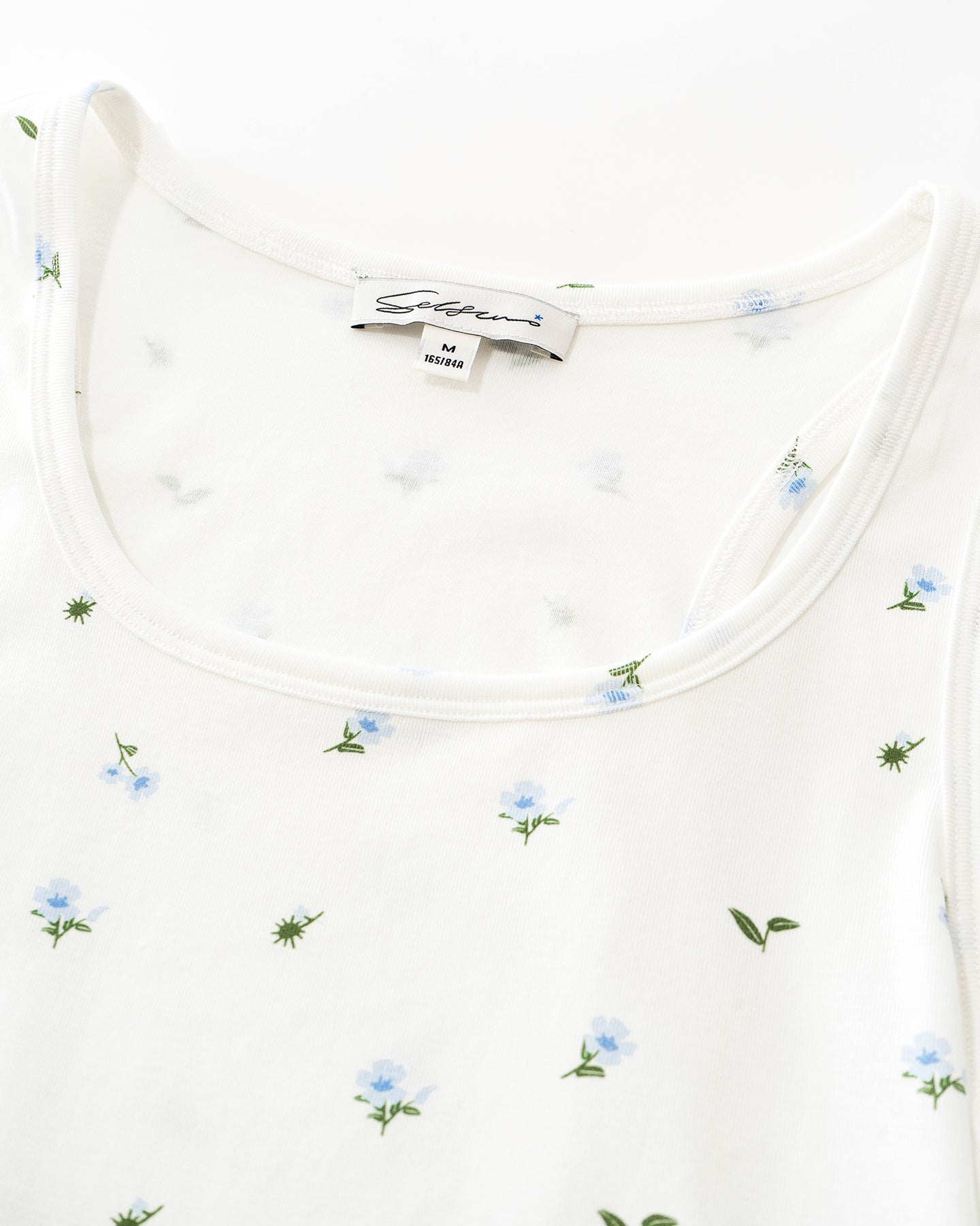 Lyocell-Cotton Blend U-Neck Racerback Tank Top