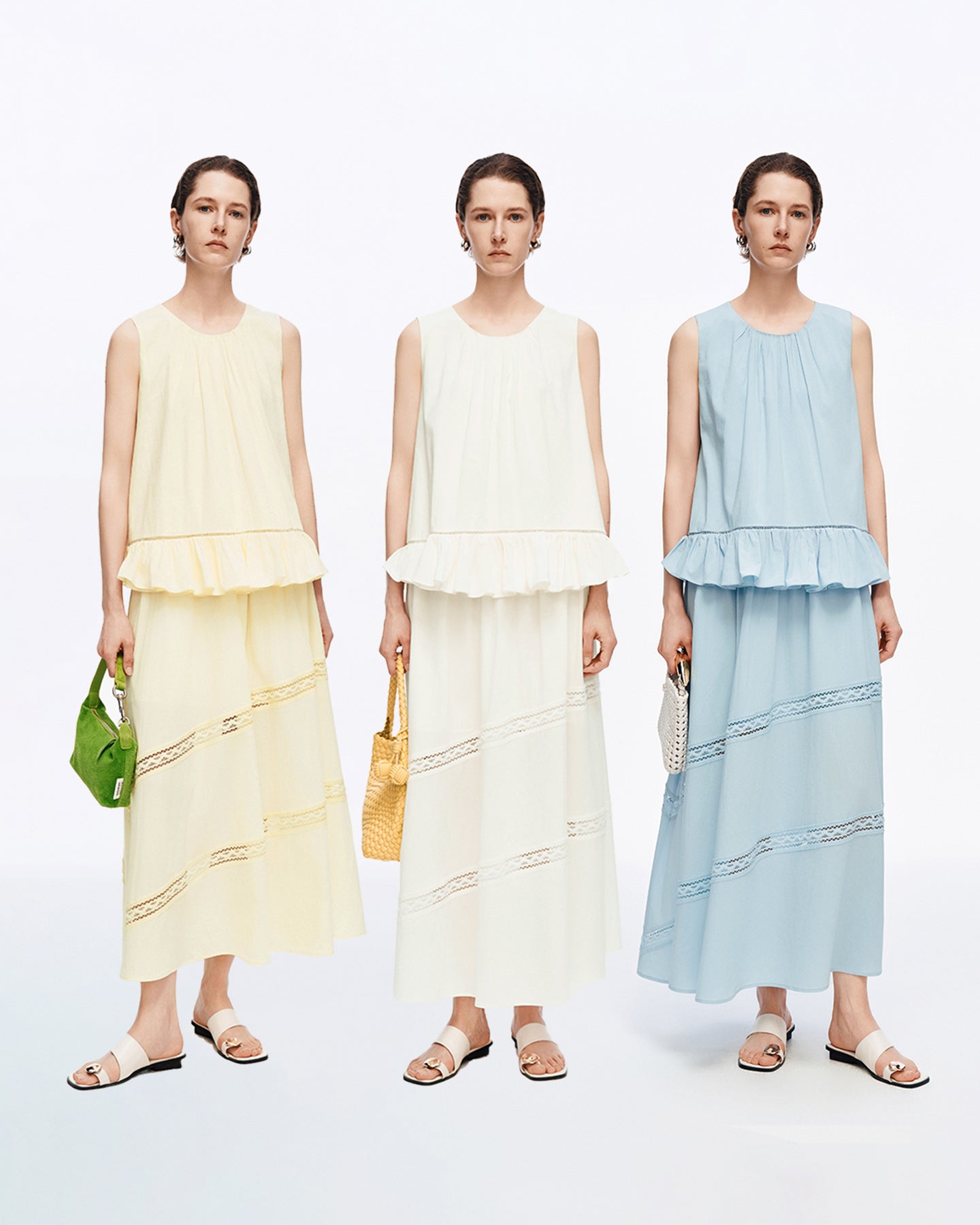 Layered Ruffle-Hem Lyocell Blend Tank