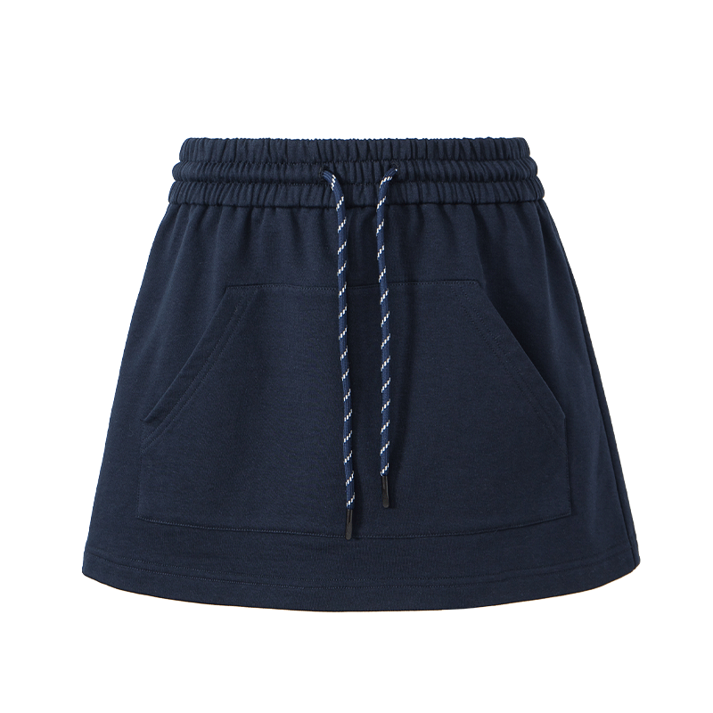 SELFWHO Combed Cotton Royal Blue Shorts