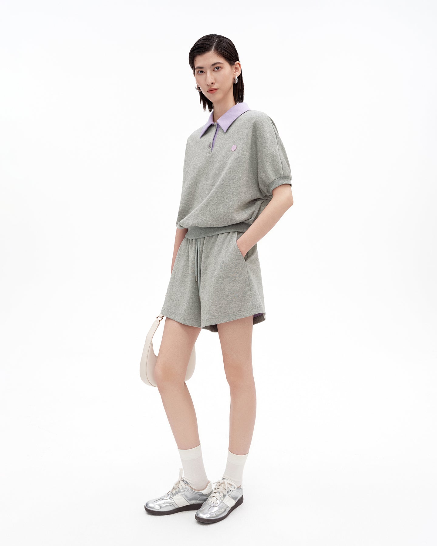 Cotton-Blend Drawstring Shorts