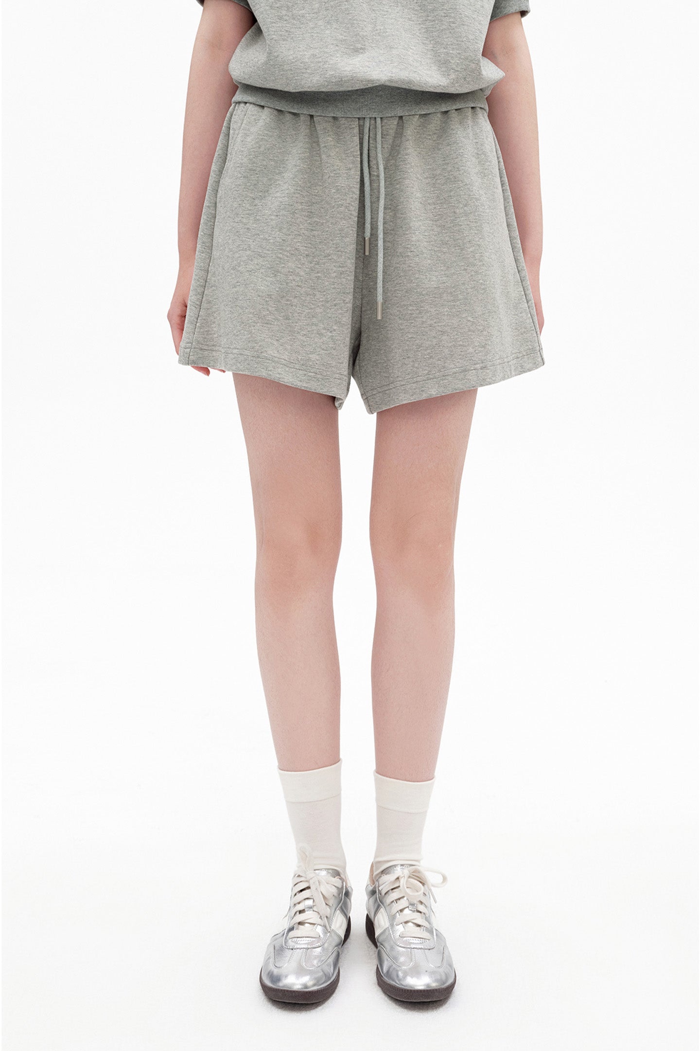Cotton-Blend Drawstring Shorts