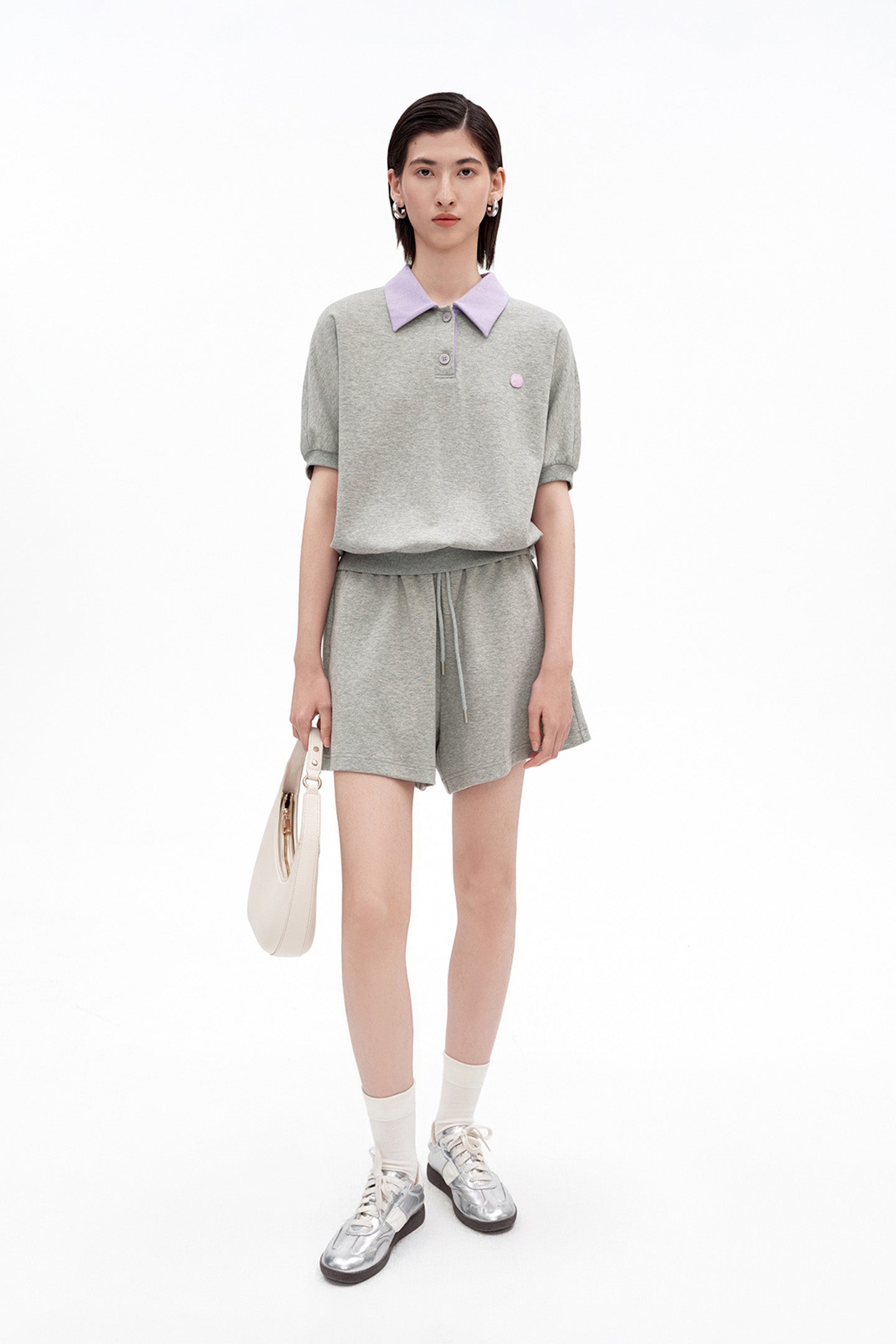Cotton-Blend Drawstring Shorts