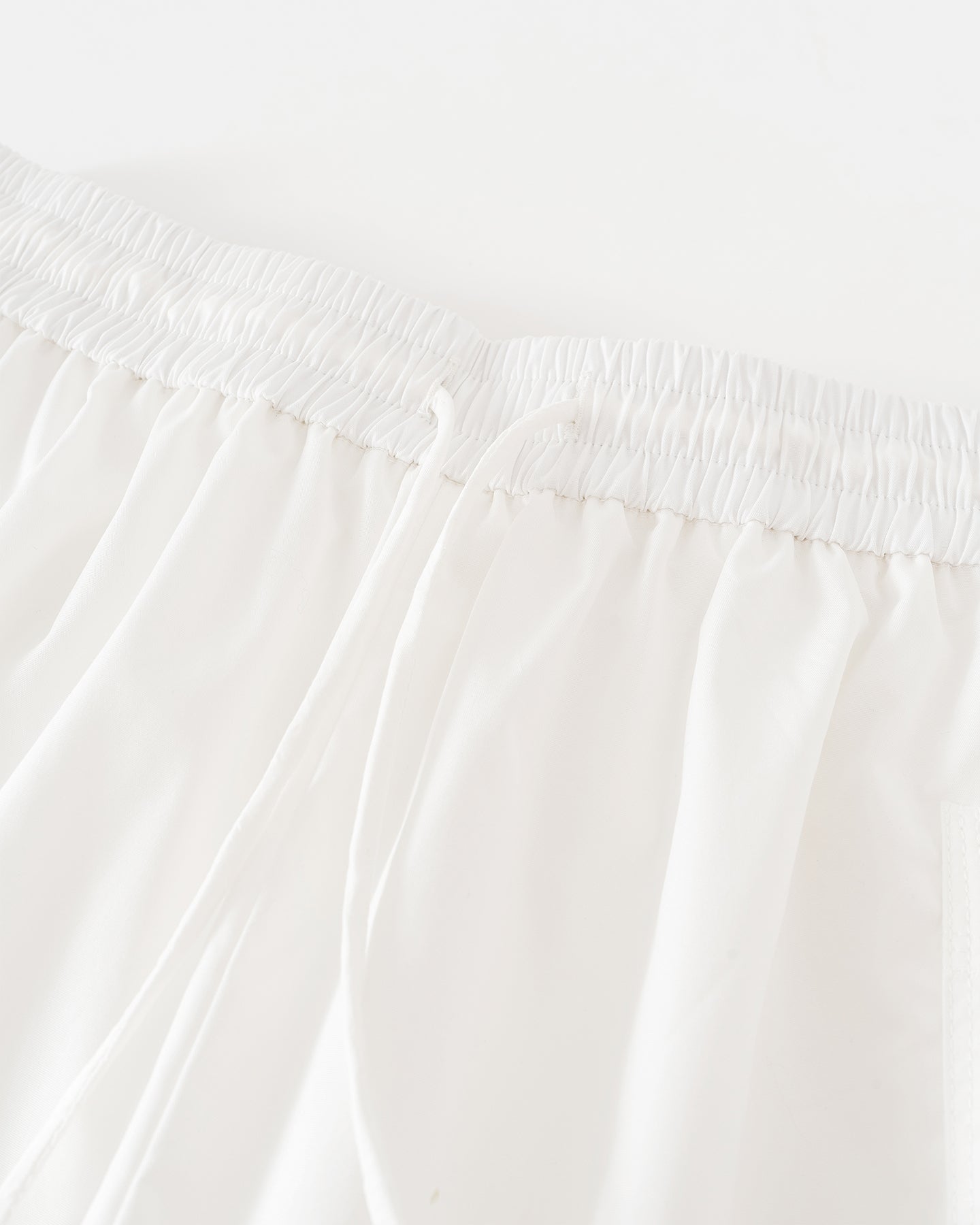 Pure Cotton Wide-Leg Pants with Elastic Waist