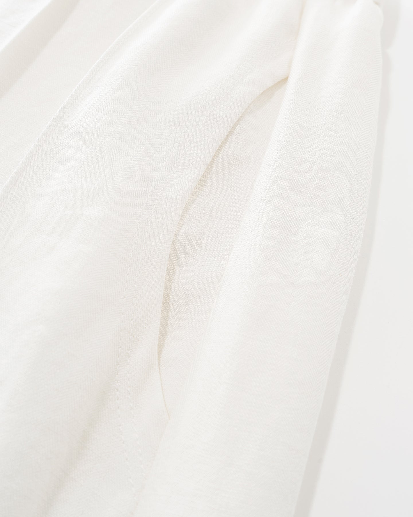 Linen blend pleated wide-leg casual pants