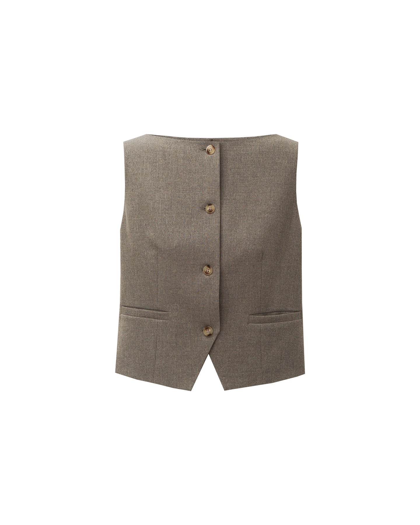 Classic Boat Neck Sleeveless Vest