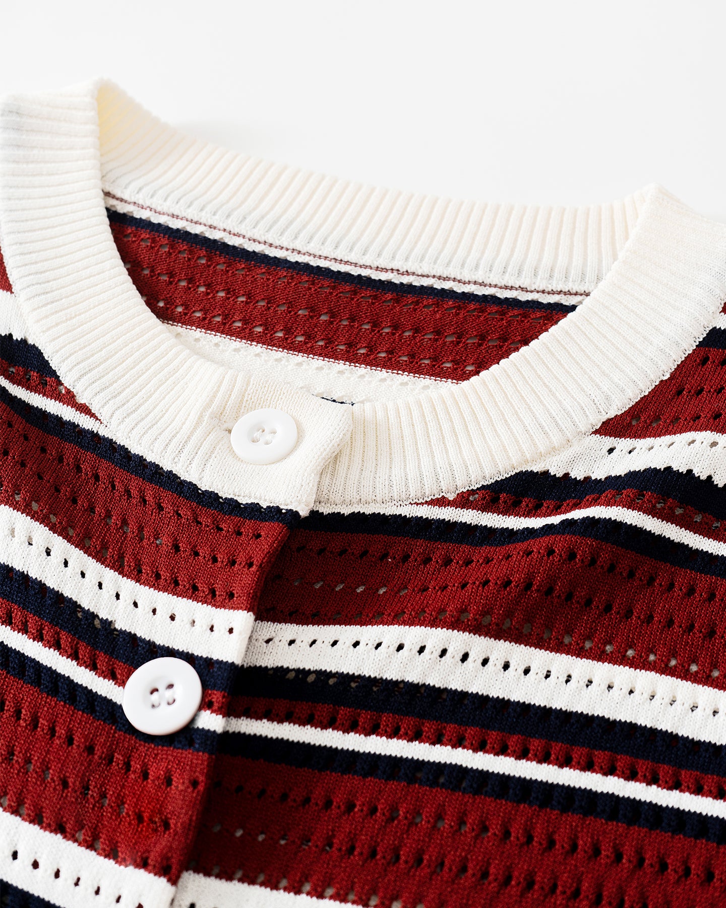 Color-blocked Striped Knit Vest