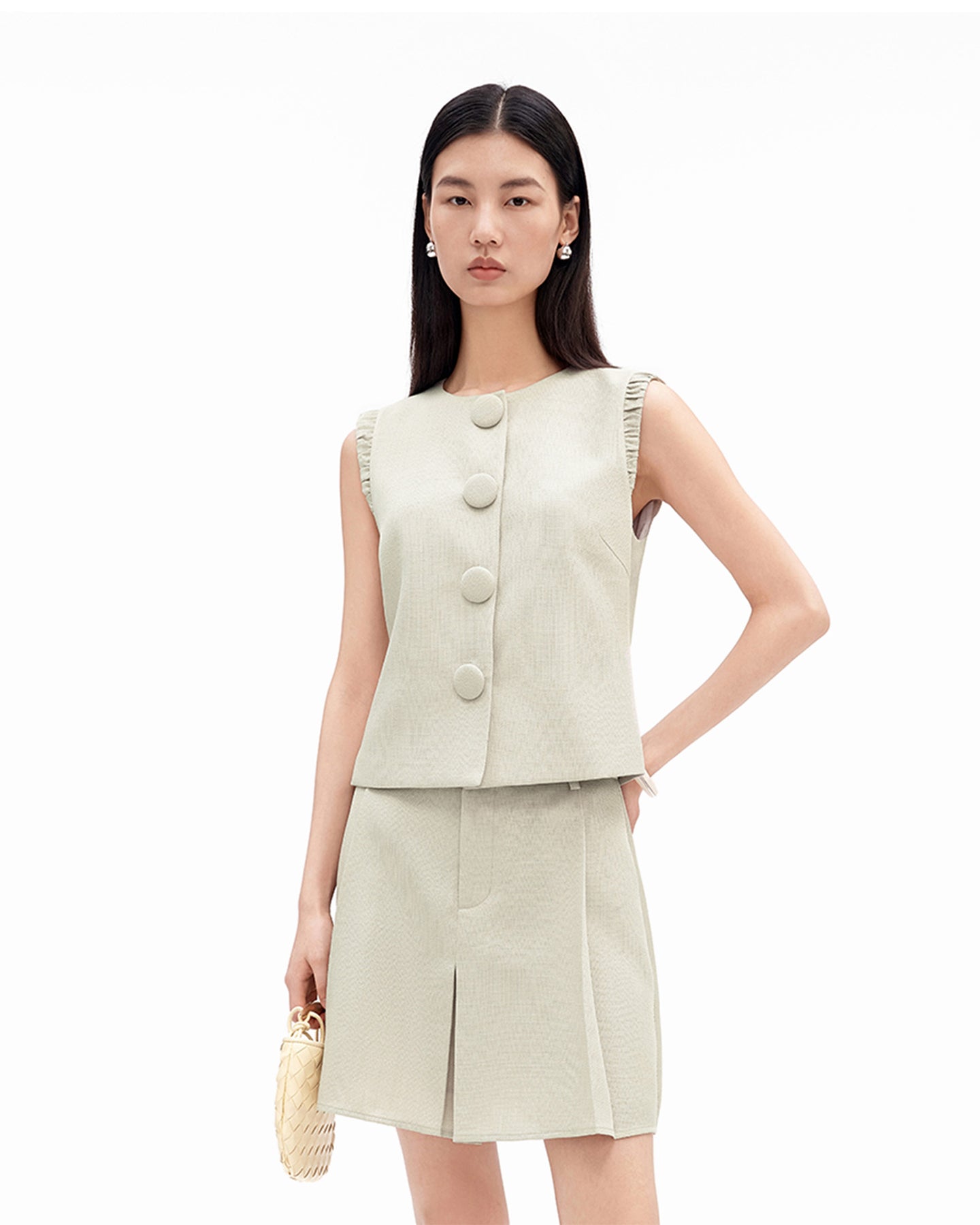 Vintage-Style Cropped Vest