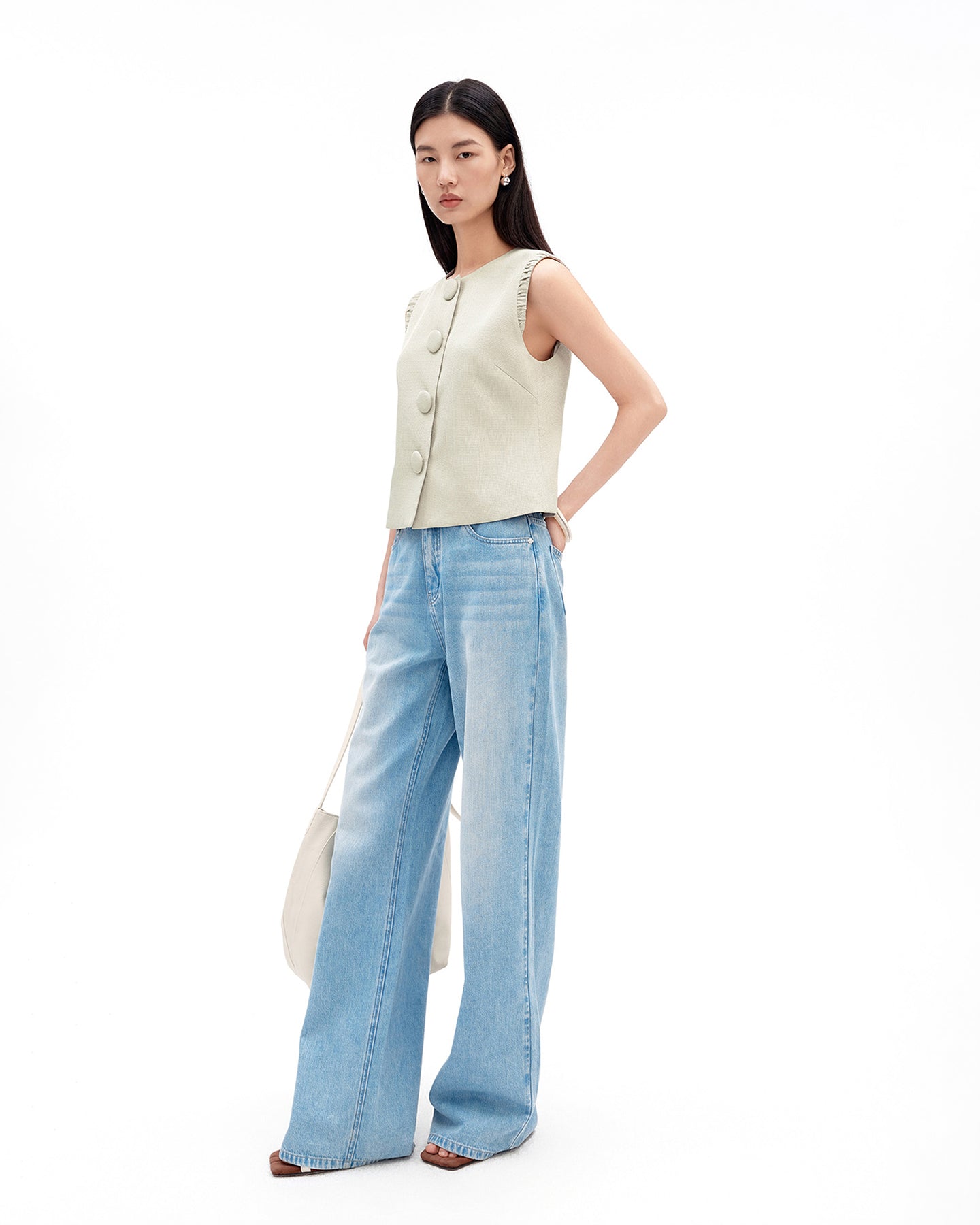 Vintage-Style Cropped Vest