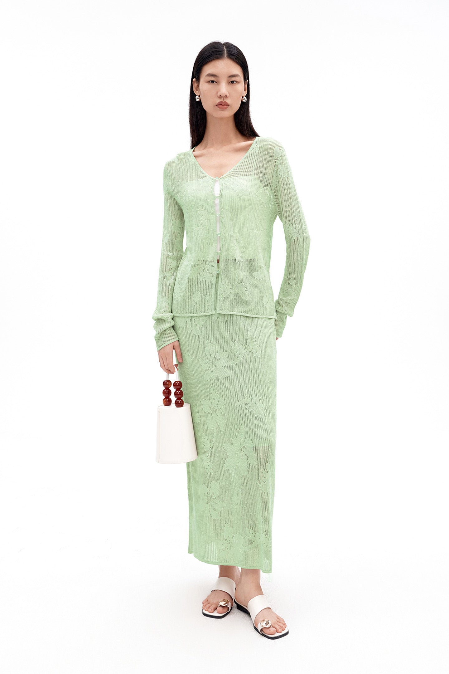 Tencel Open-Knit Sweater