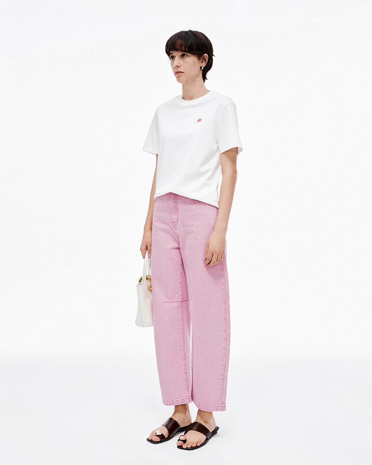 Cotton Washed Pink Jeans