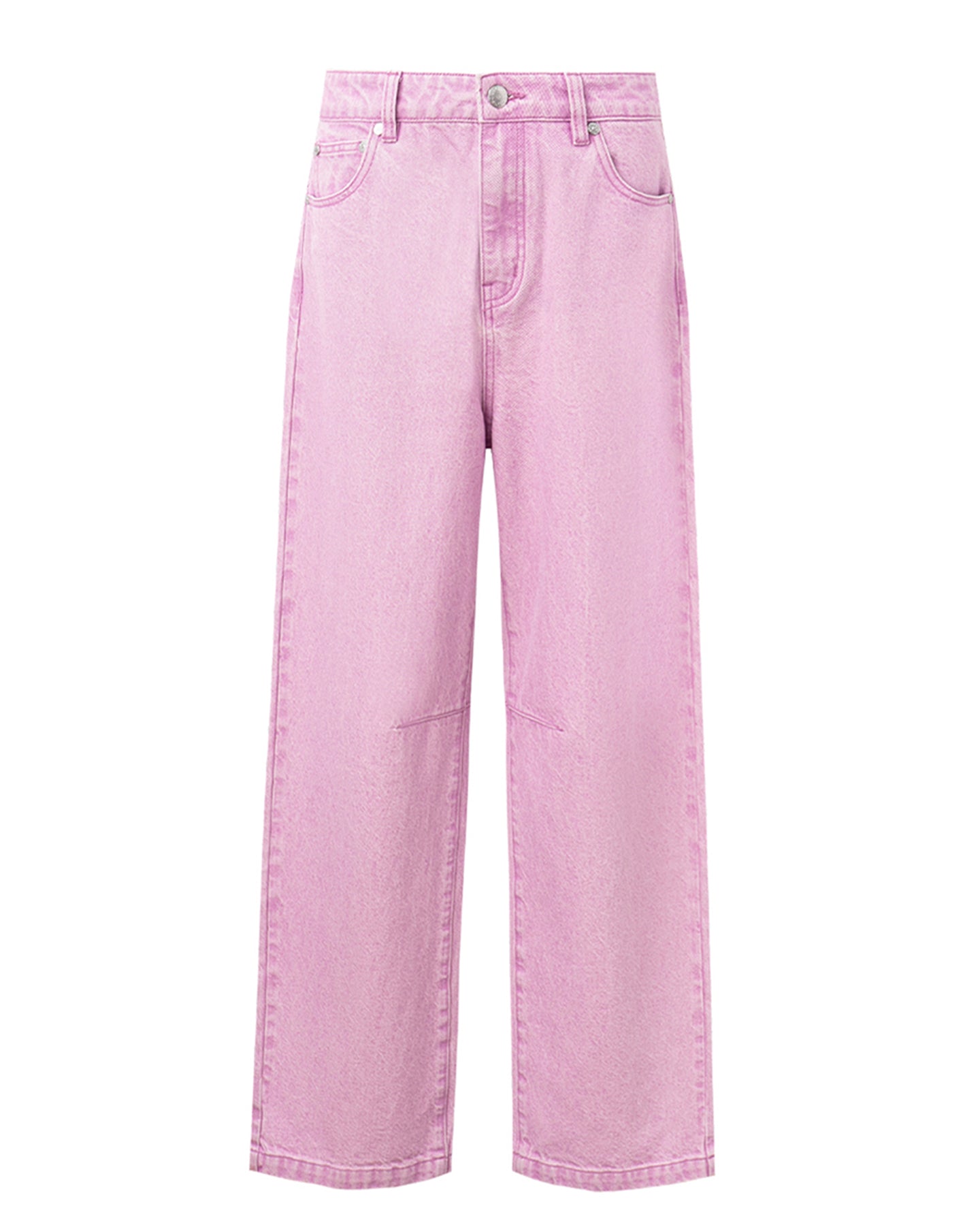 Cotton Washed Pink Jeans