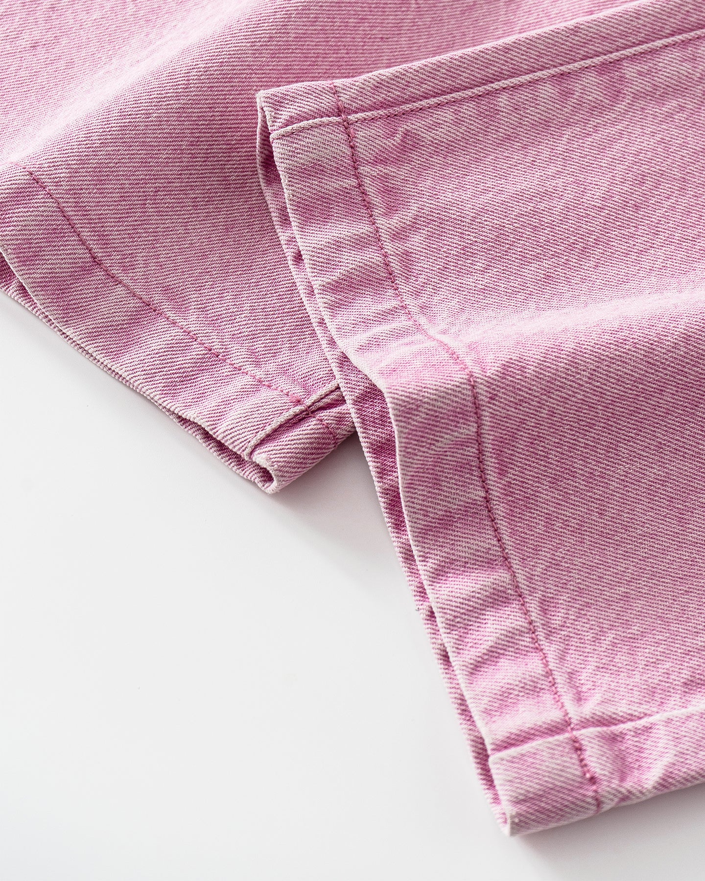 Cotton Washed Pink Jeans