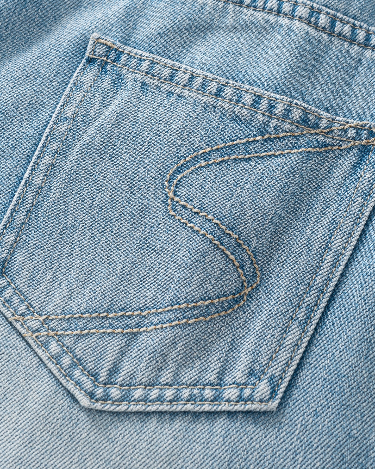 Cotton-Acetate Blend Straight-Leg Jeans