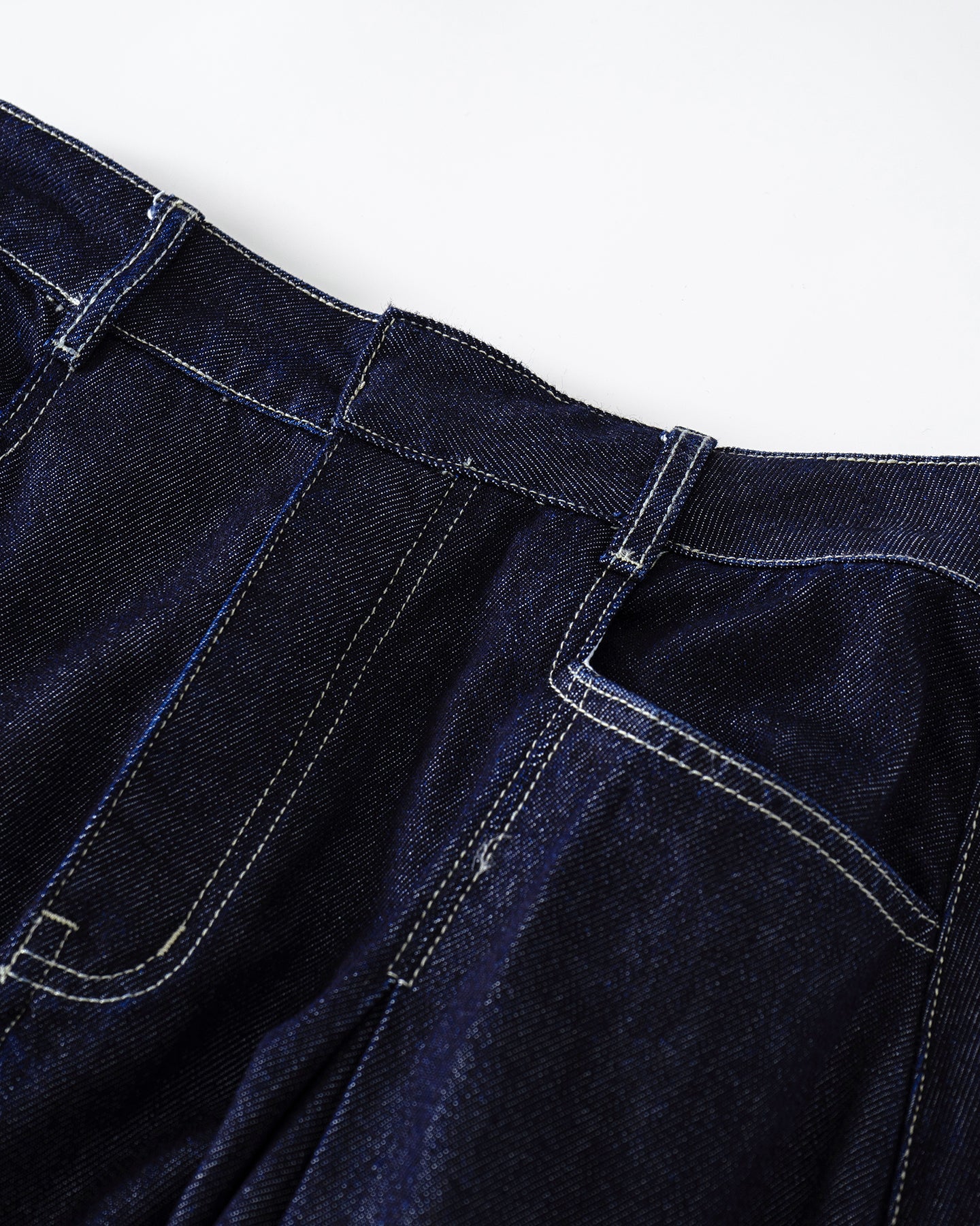 Cotton-Lyocell-Blend Vintage Denim Vest & Skirt