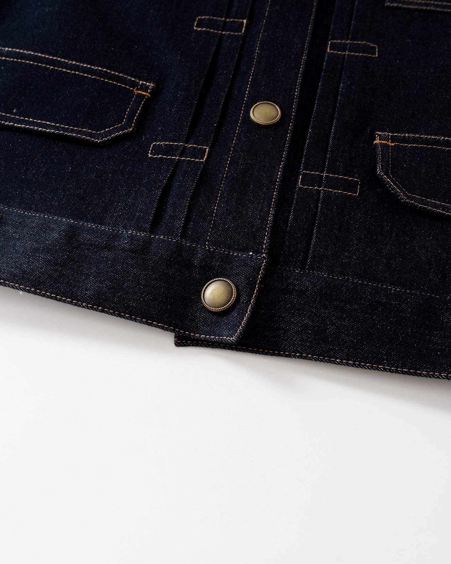 Retro Workwear Denim Vest