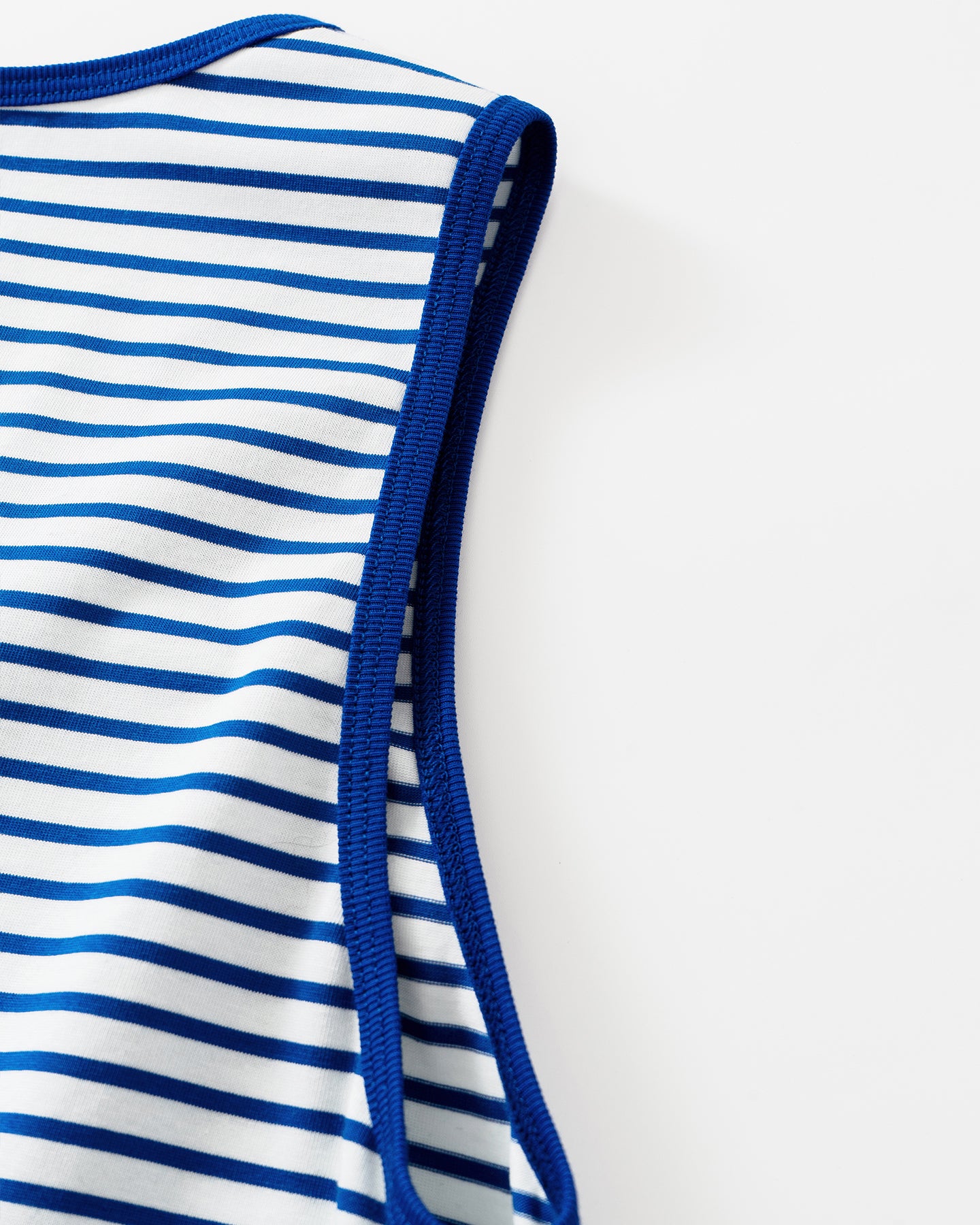 Pure Cotton Striped U-Neck Dress