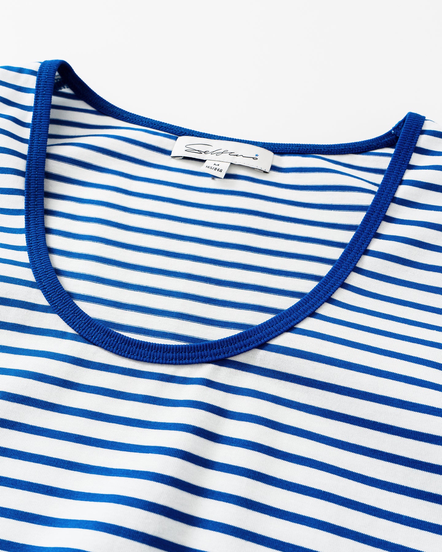 Pure Cotton Striped U-Neck Dress