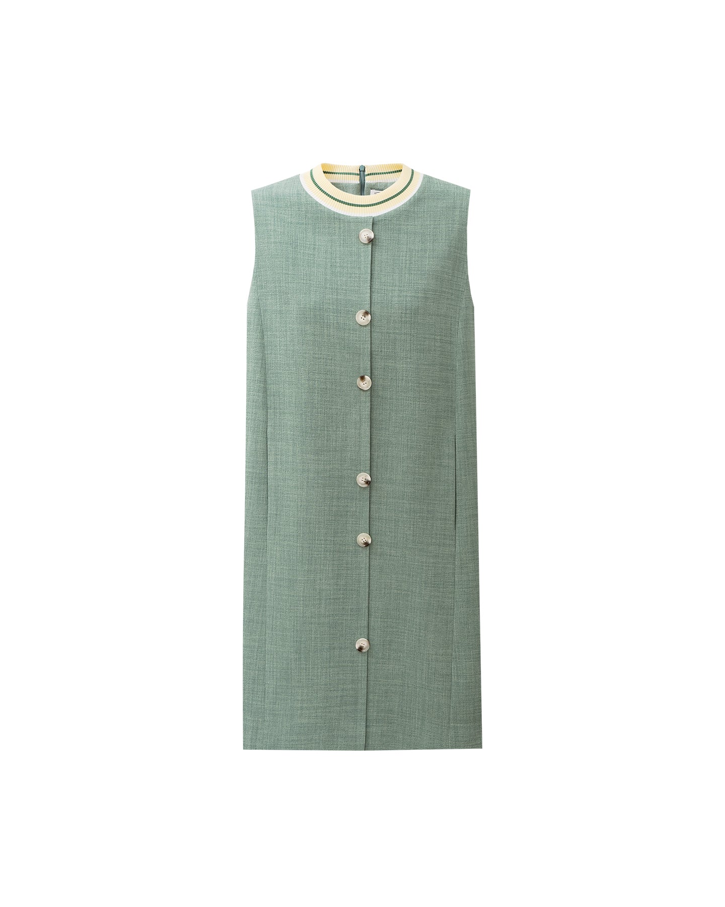 Patchwork Knit Collar Dress