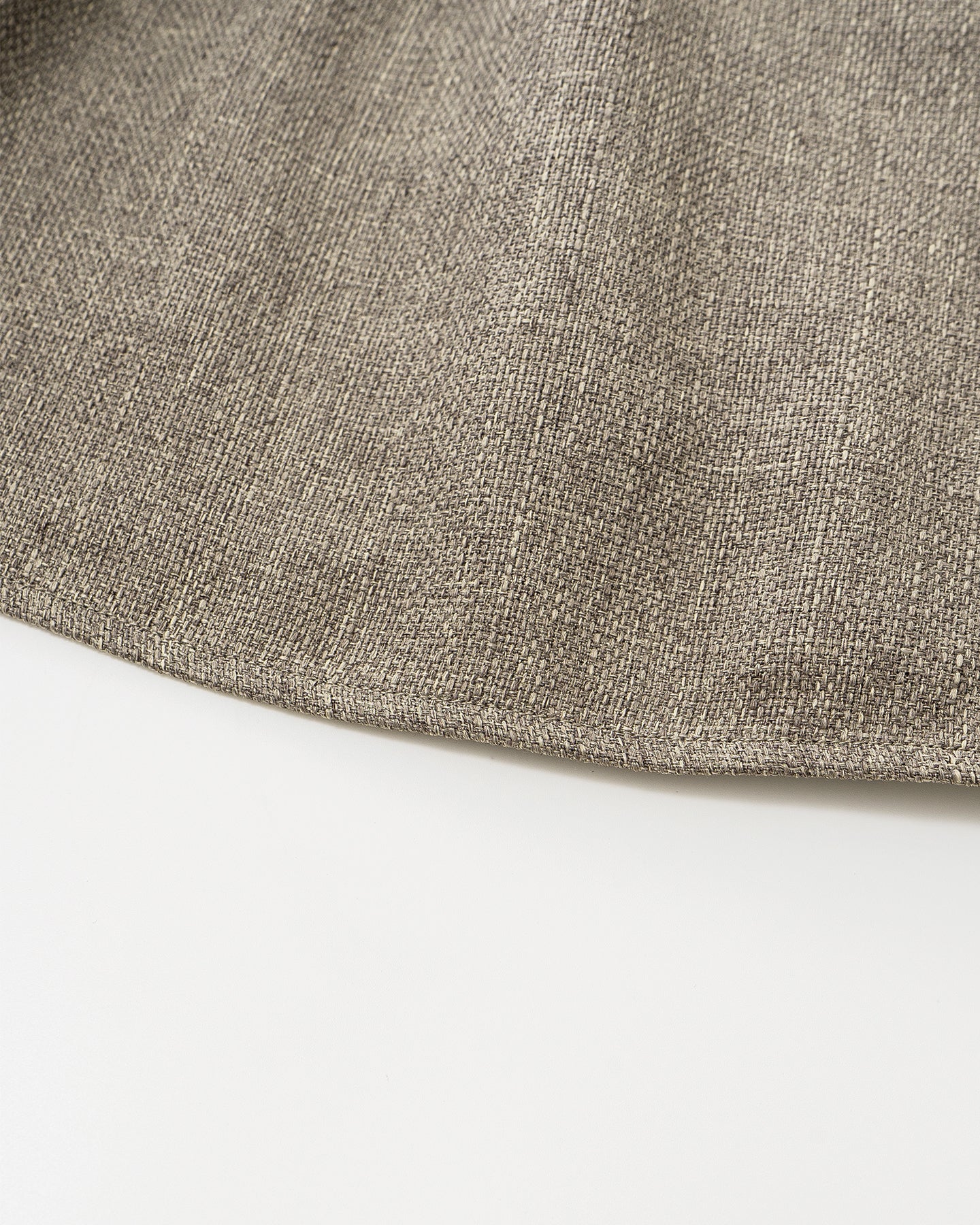 Imported Sleeveless Round-Neck Dress with Linen-Like Texture