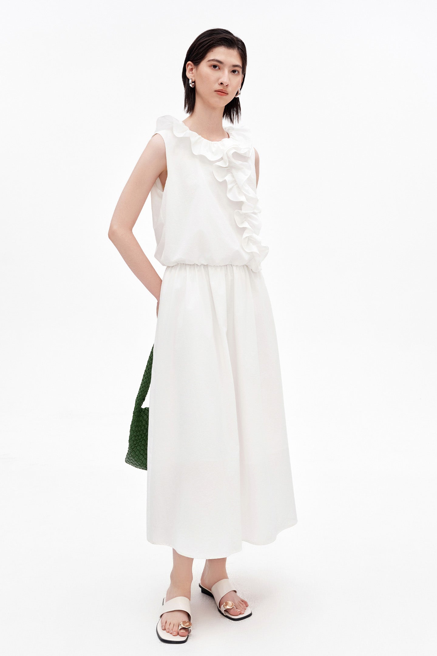 French Elegant Sleeveless Dress