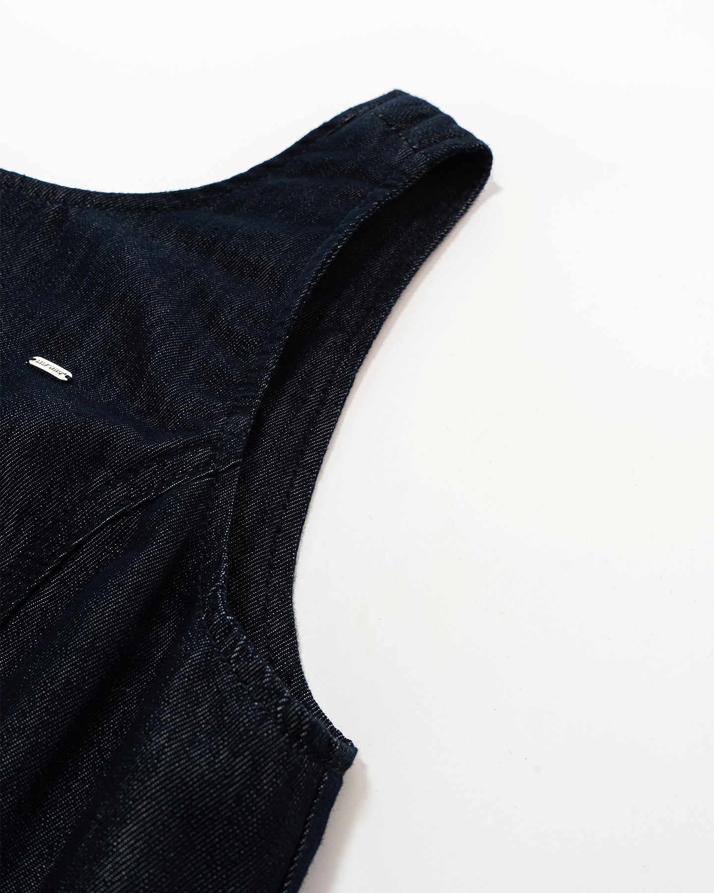 Tencel-Blend Vintage Raw Denim Blue Dress
