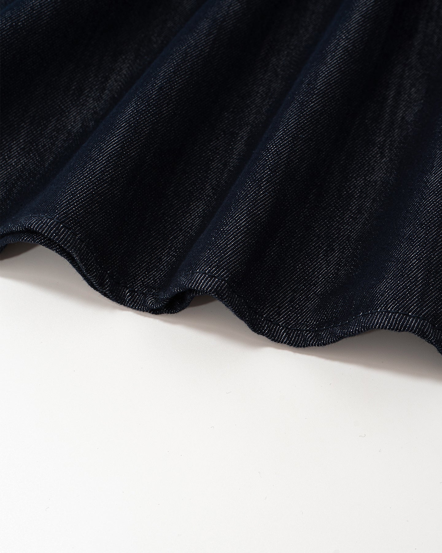 Tencel-Blend Vintage Raw Denim Blue Dress