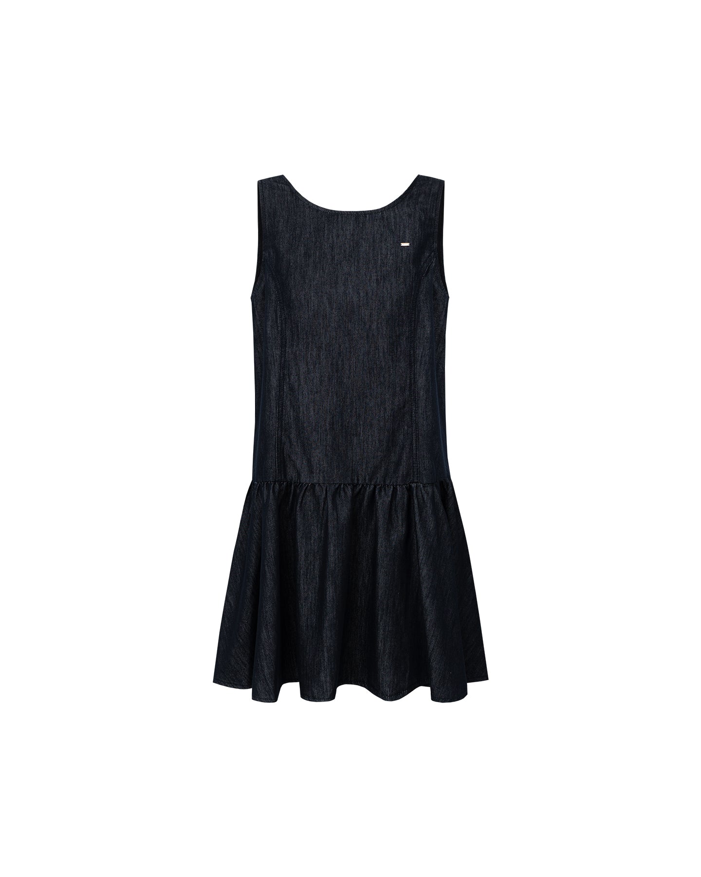 Tencel-Blend Vintage Raw Denim Blue Dress
