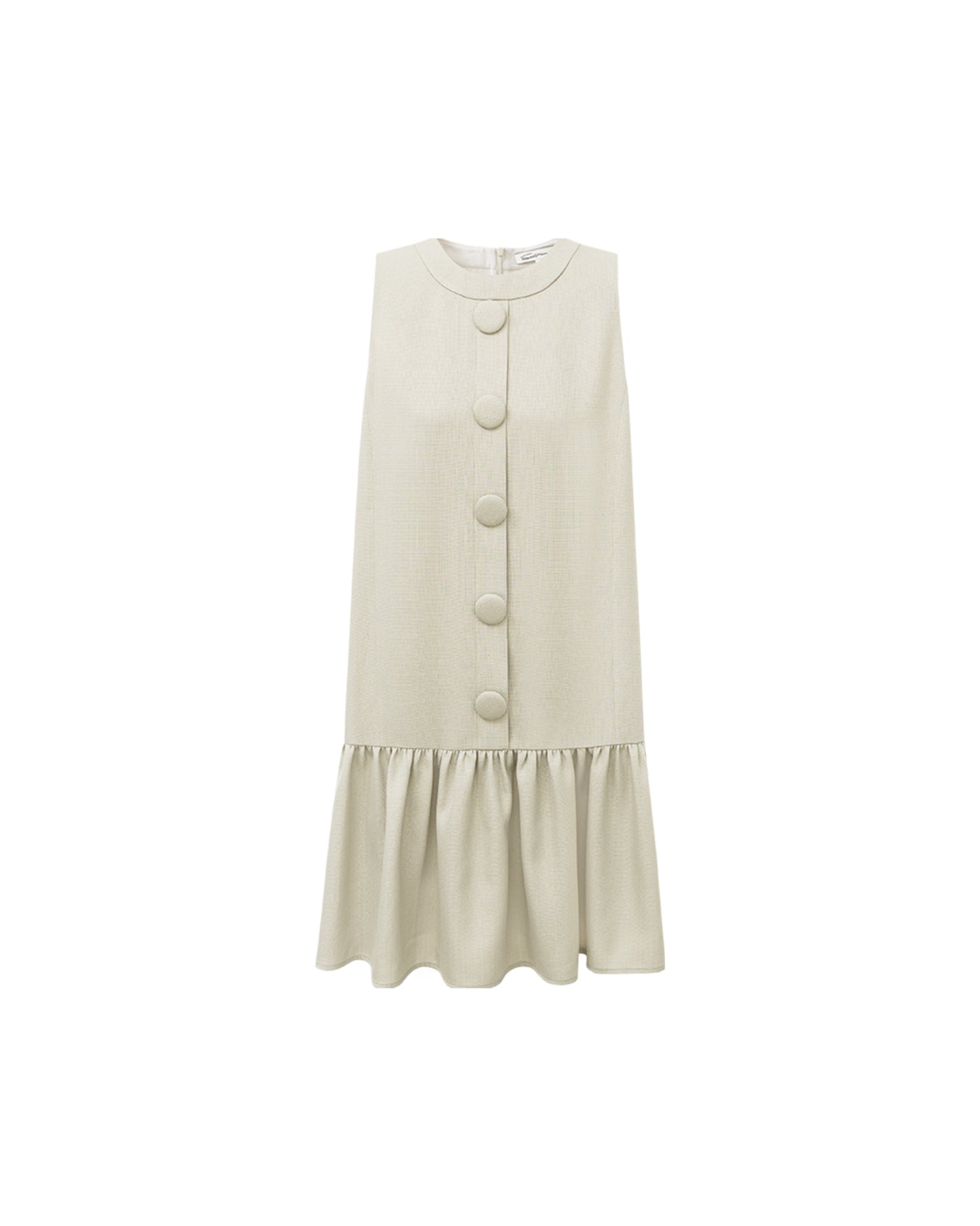 Linen-Look Sleeveless Dress