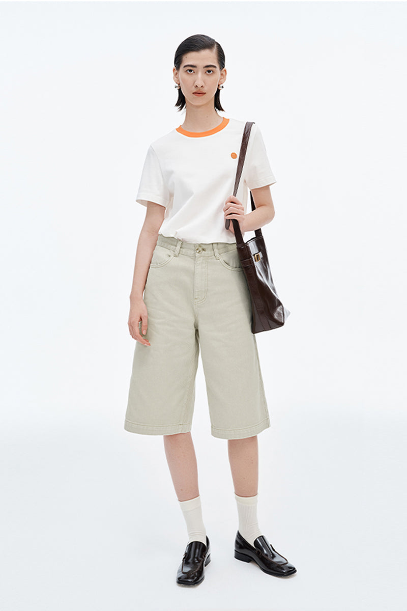 Smiley Wardrobe Contrast Short Sleeve