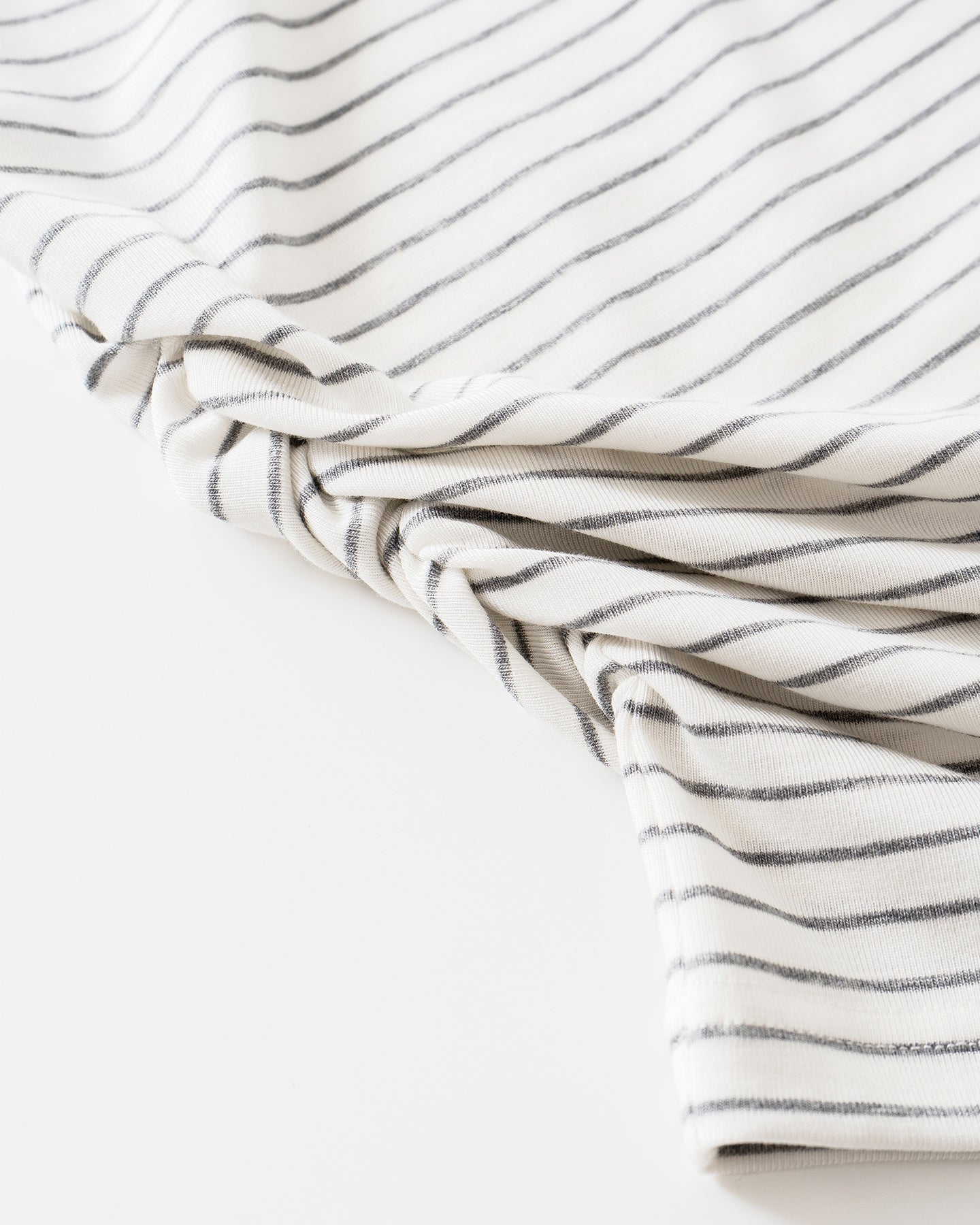 Irregular Striped Short-Sleeve Top