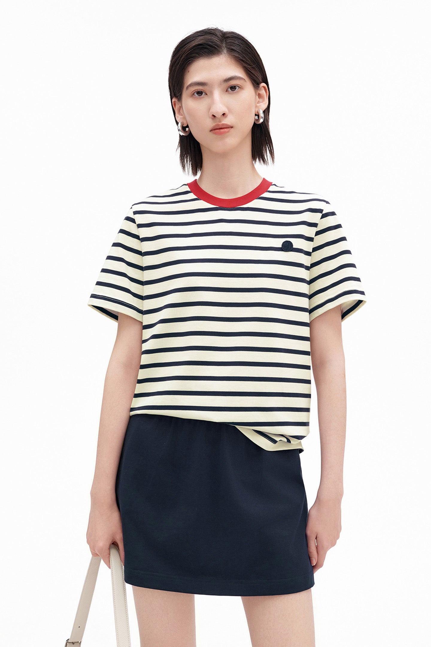 Classic Striped Short-Sleeve Top