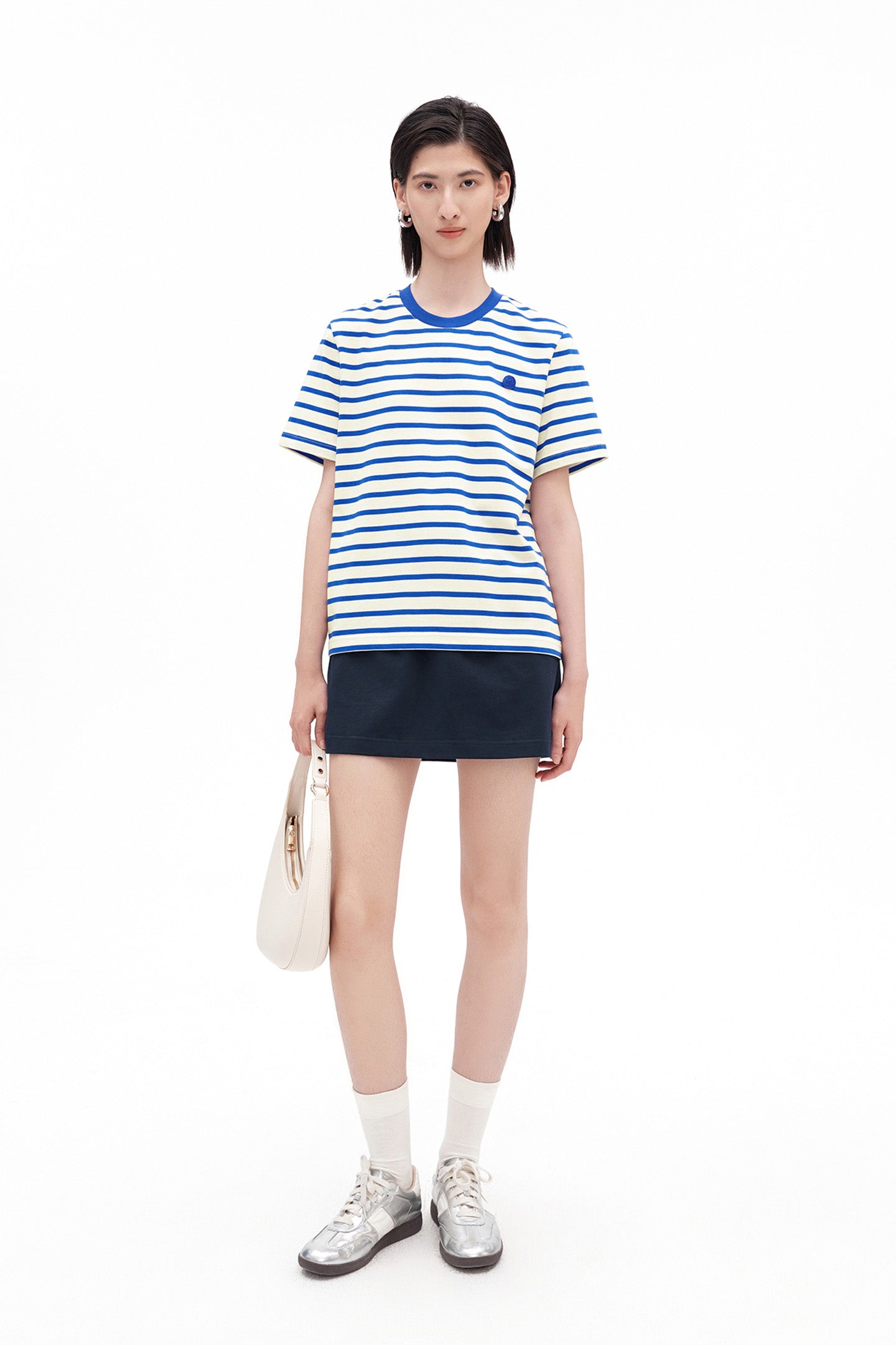 Classic Striped Short-Sleeve Top