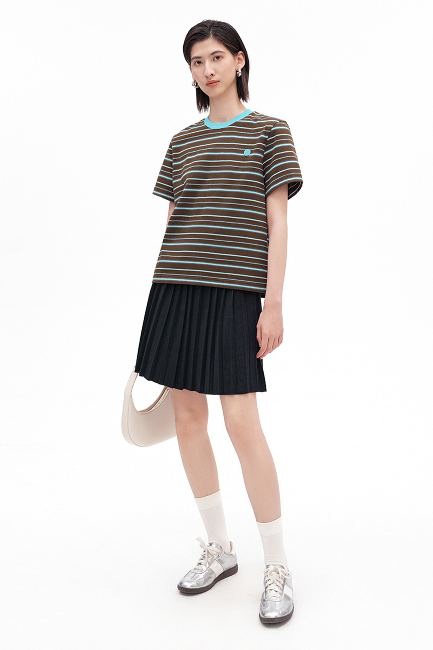 Classic Striped Short-Sleeve Top
