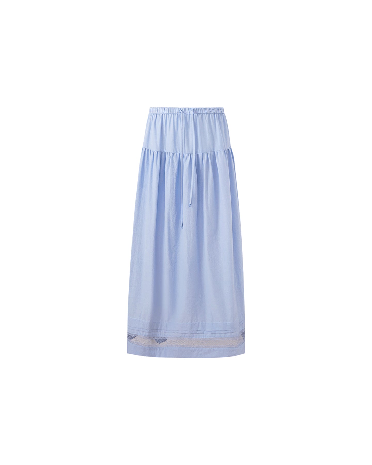 Hollow lace stitching skirt + top set