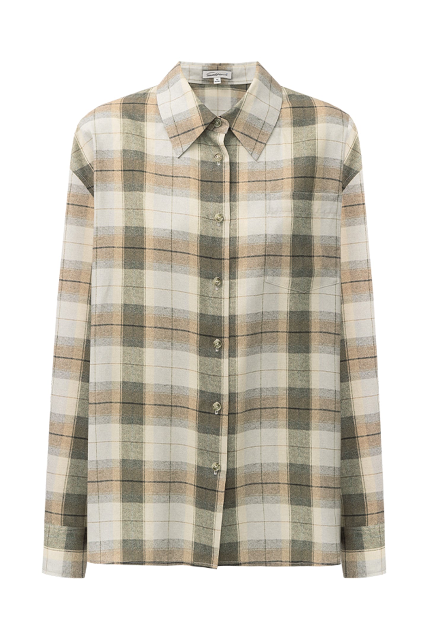 SELFWHO Tencel Acetate Blend Striped Shirt