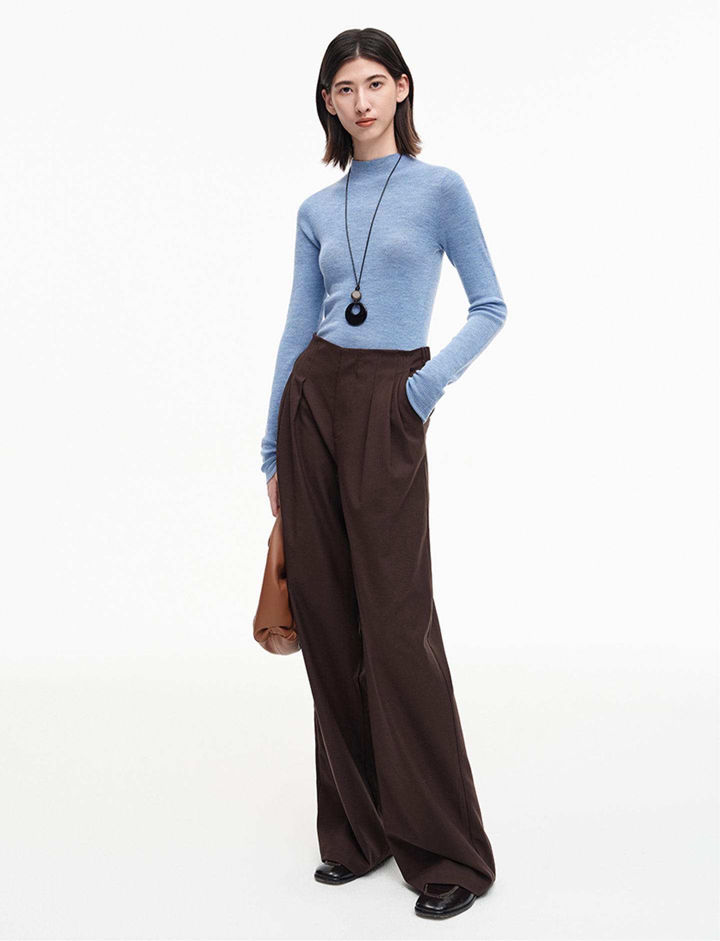 Merino Wool Half Turtleneck Sweater