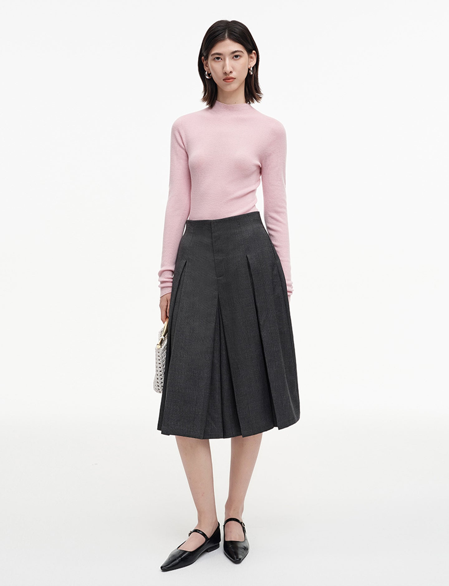 Merino Wool Half Turtleneck Sweater