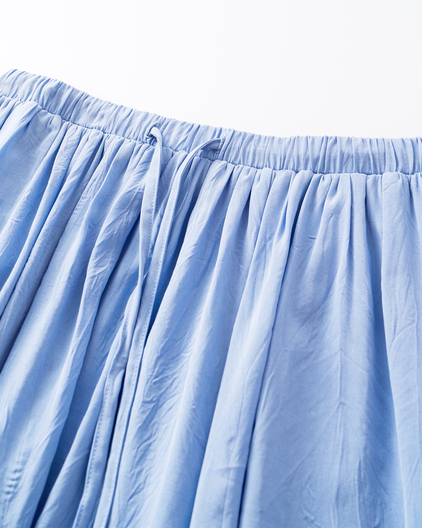 Meconopsis series pleated drawstring skirt