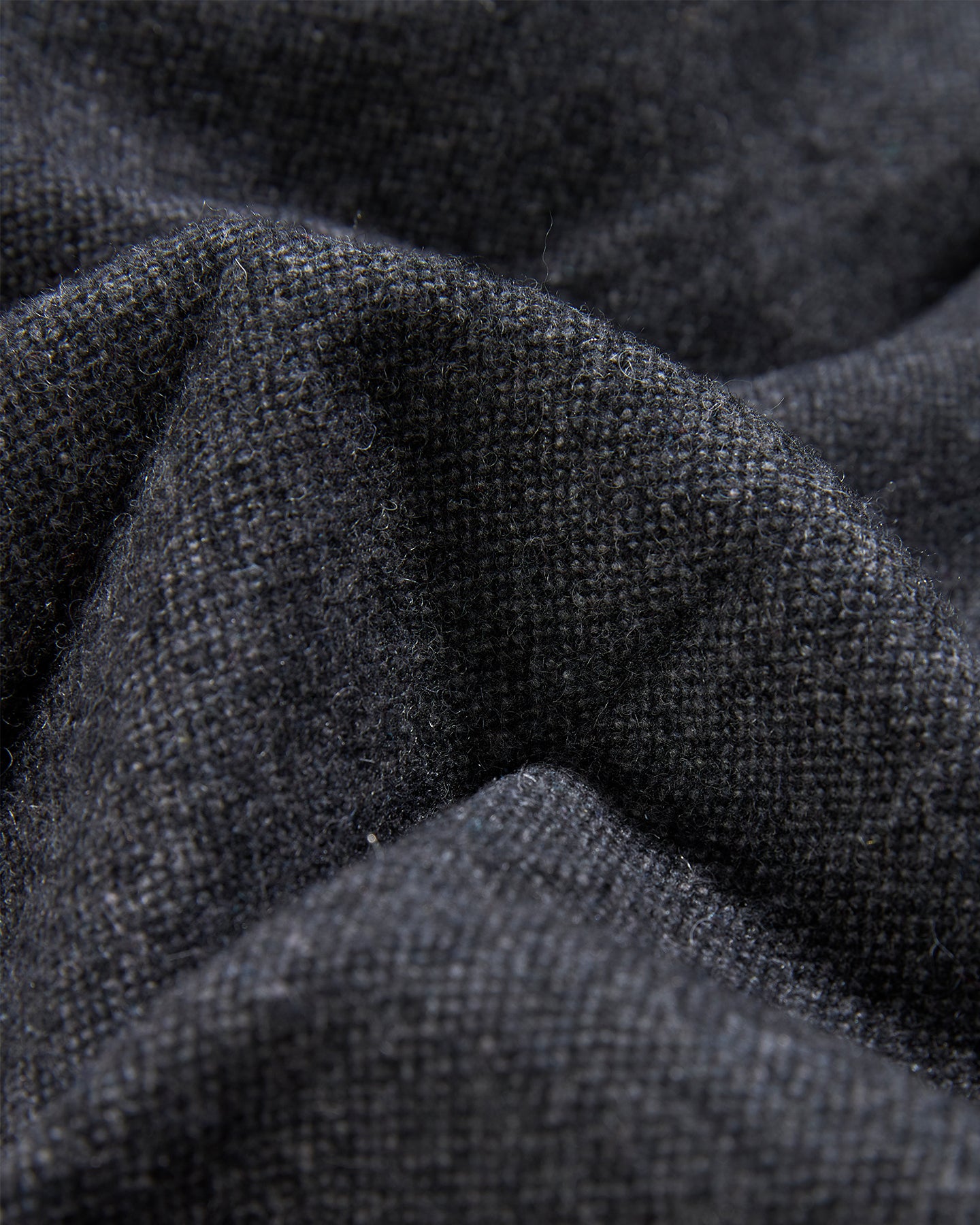 Wool Blend Gray Pleated Skirt