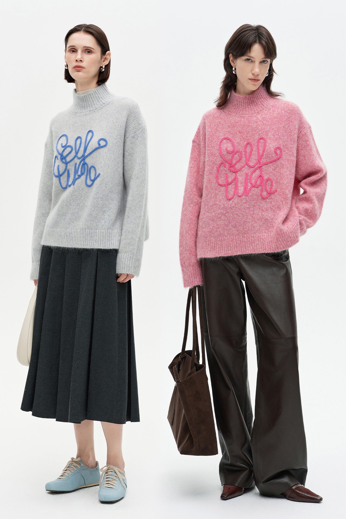 SELFWHO Wool Turtleneck Sweater
